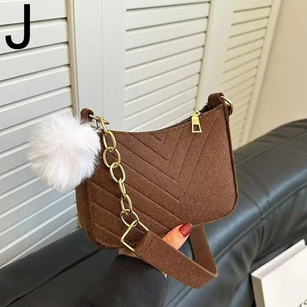 Mini Felt Saddle Bag