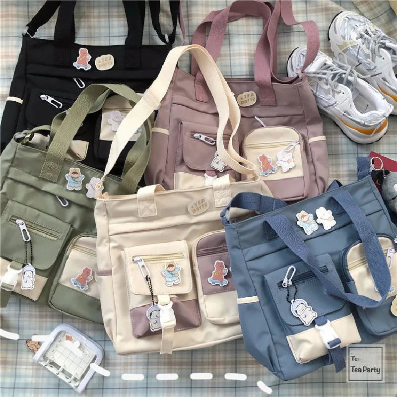 Waterproof Canvas Shoulder Tote