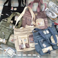 Waterproof Canvas Shoulder Tote