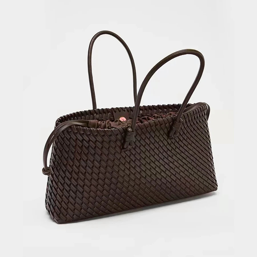 Oversized Woven Tote Bag