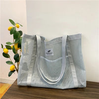 Clear Mesh Beach Tote
