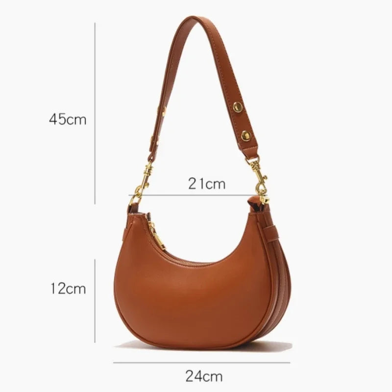 Soft Half Moon Underarm Bag