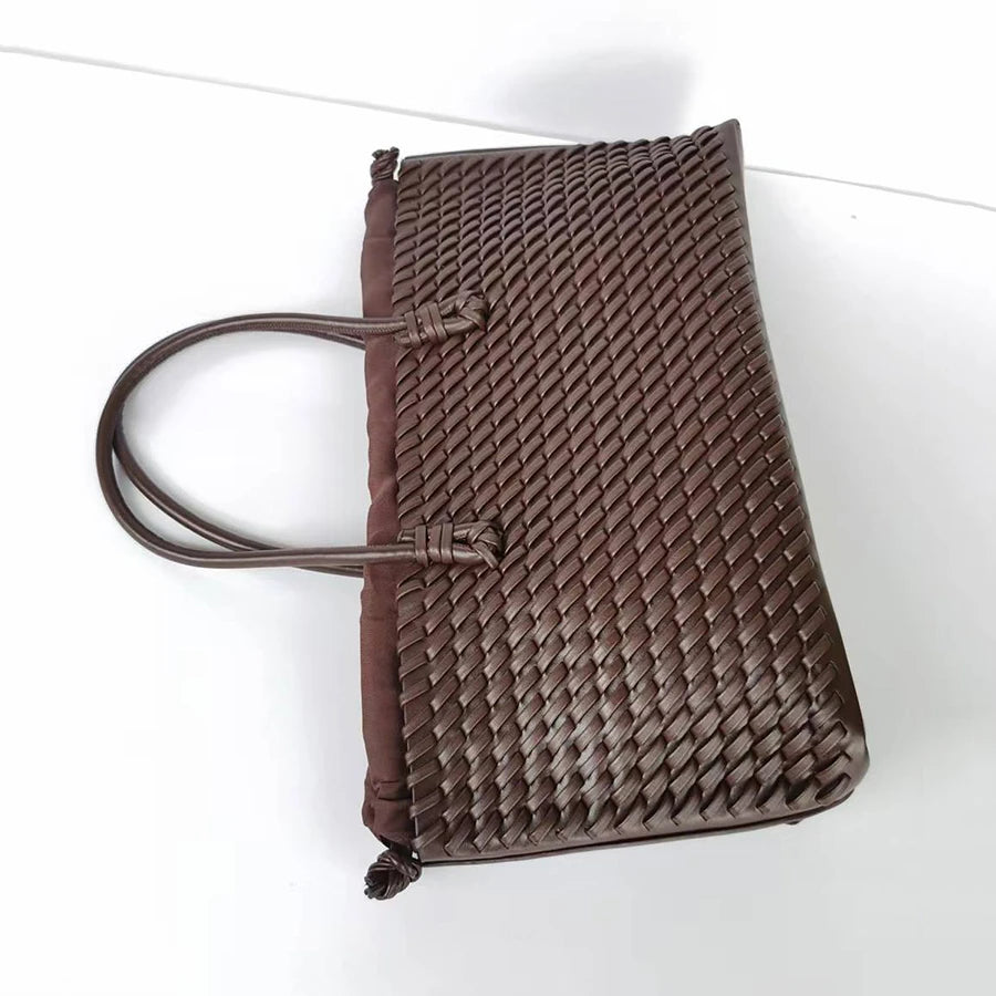 Oversized Woven Tote Bag