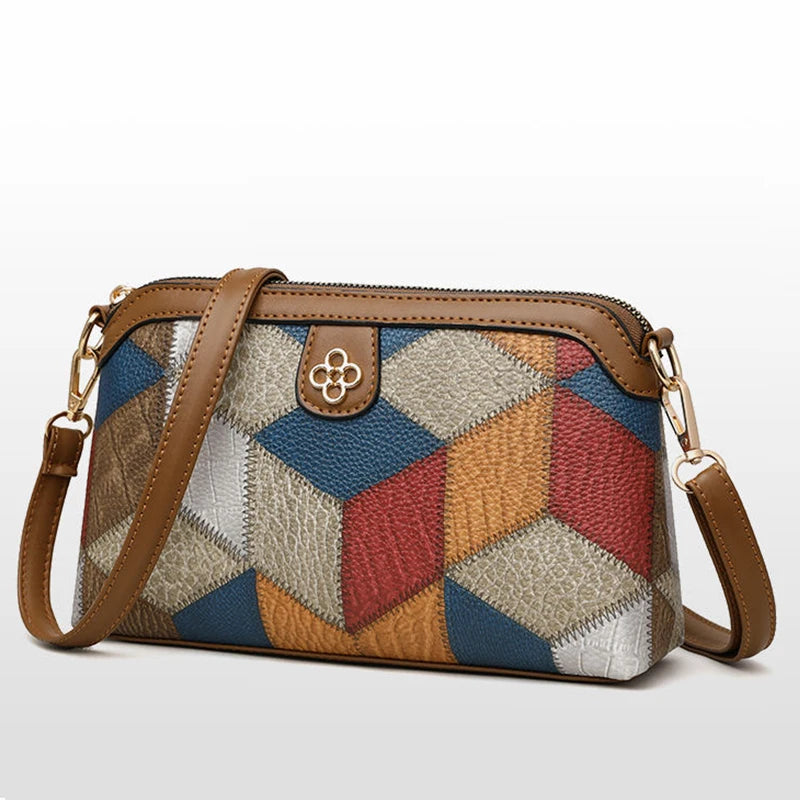Ethnic Color Block Sling Bag