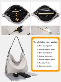 Elegant Tassel Soft Leather Hobo