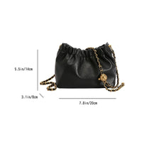 Pleated Chain Shoulder Bag