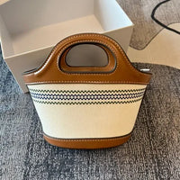Woven Straw Basket Bag