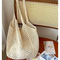Open Top Woven Beach Bag