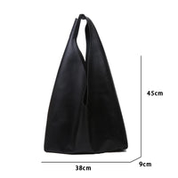 Casual Large Leather Hobo Bag