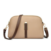 Cowhide Leather Flap Crossbody Bag