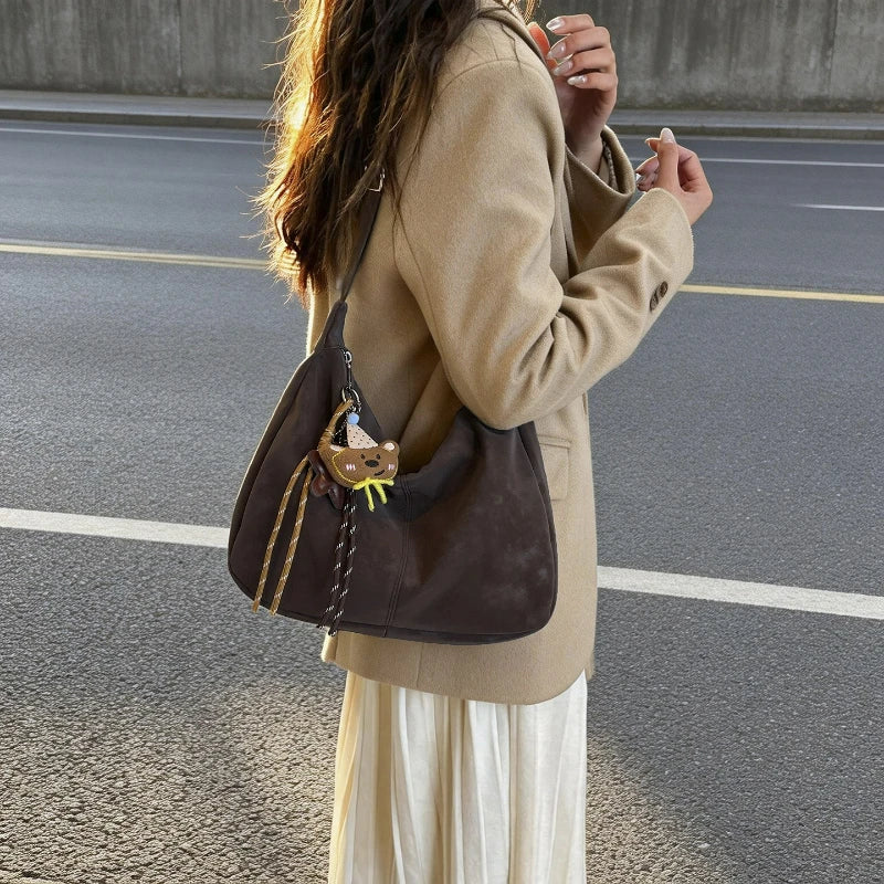 Casual Retro Hobo Shoulder Bag