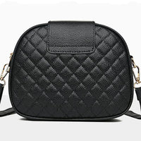 Quilted Oval Crossbody Bag