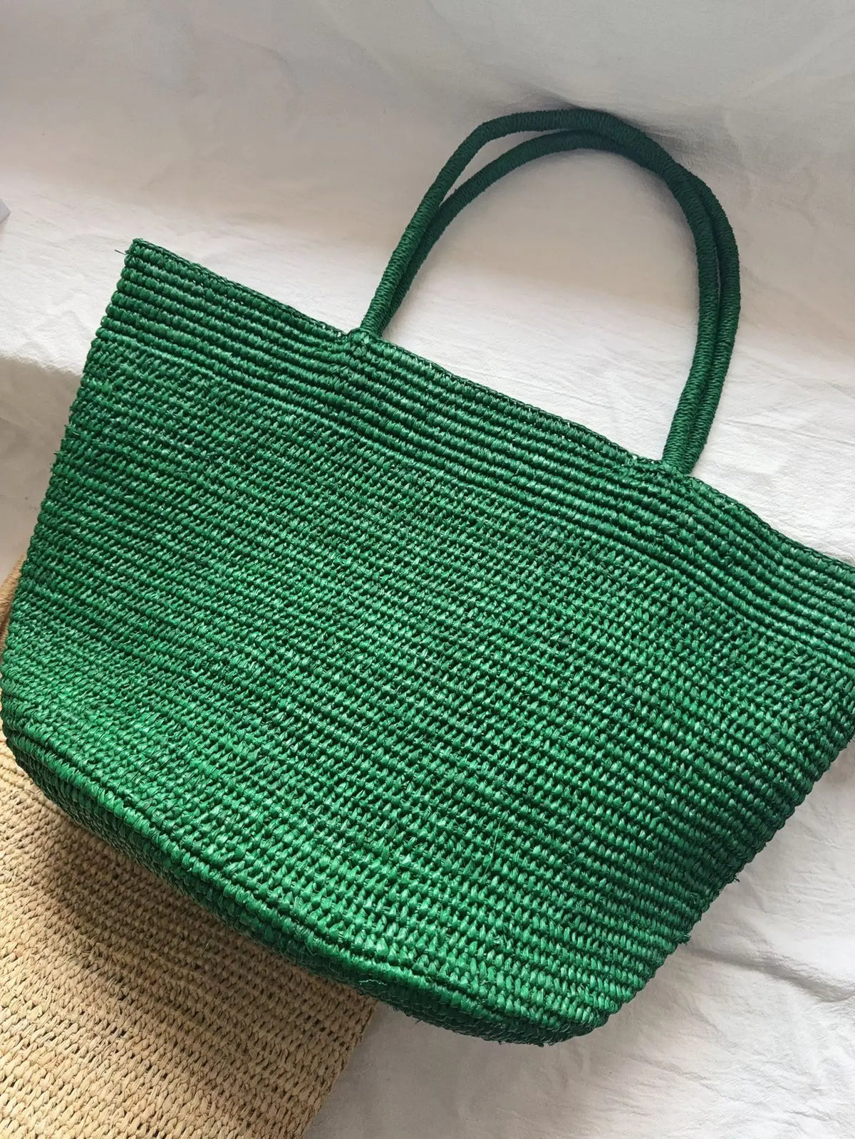 Hand Woven Rattan Beach Tote