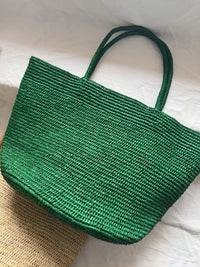 Hand Woven Rattan Beach Tote