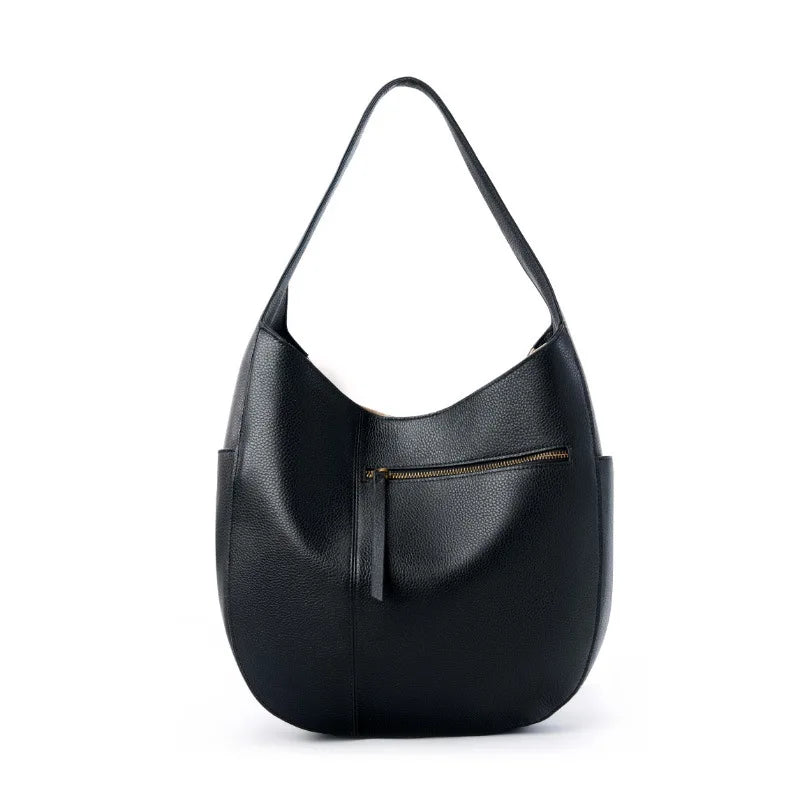 European Style Leather Hobo Tote
