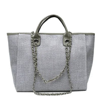 Chain Strap Shoulder Tote Bag