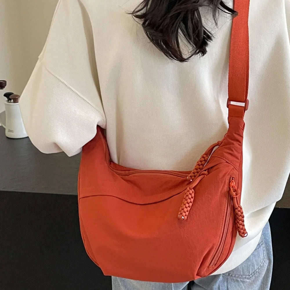 Canvas Dumpling Hobo Bag