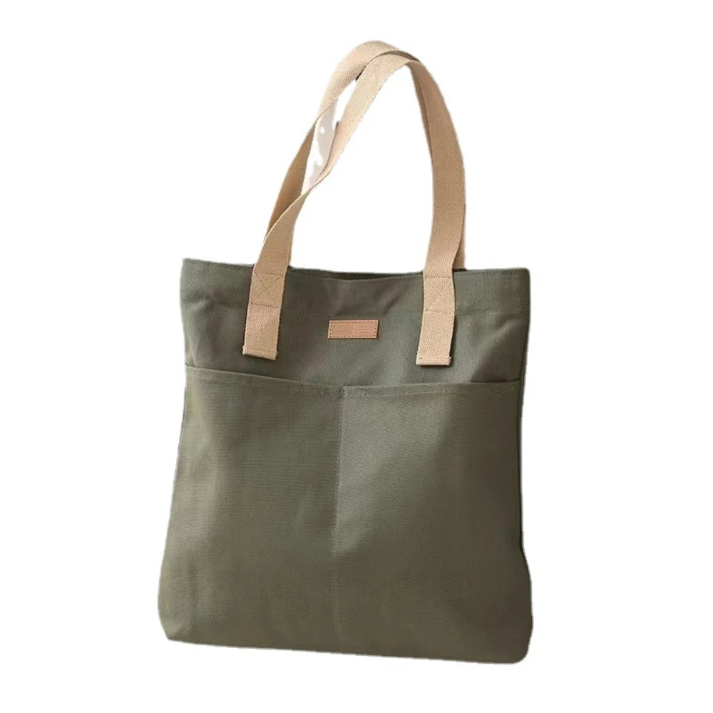 Stitched Canvas Commuter Tote