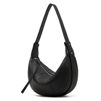 Half Moon Leather Hobo Bag