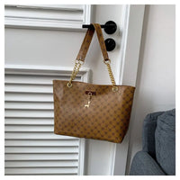 Printed Large Shopper Tote Bag