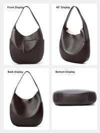European Style Leather Hobo Tote