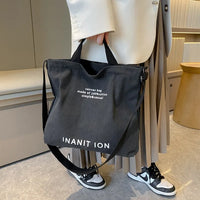 Washed Canvas Messenger Bag