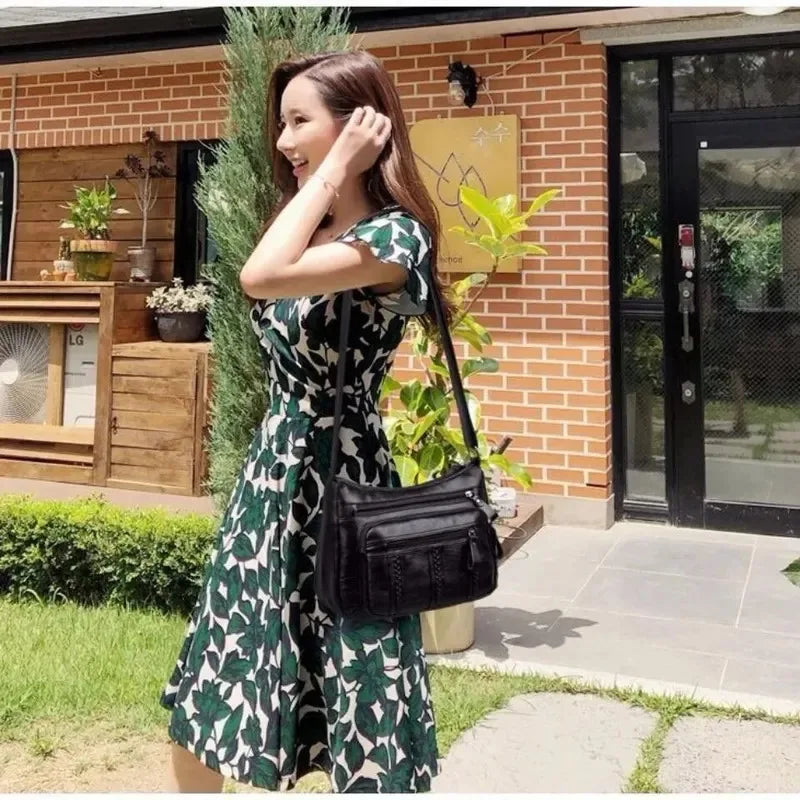 Lightweight Multi-Layer Shoulder Bag