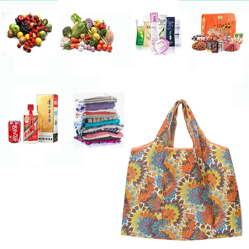 Foldable Reusable Travel Tote