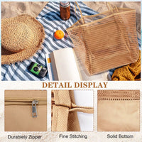 Foldable Mesh Beach Tote