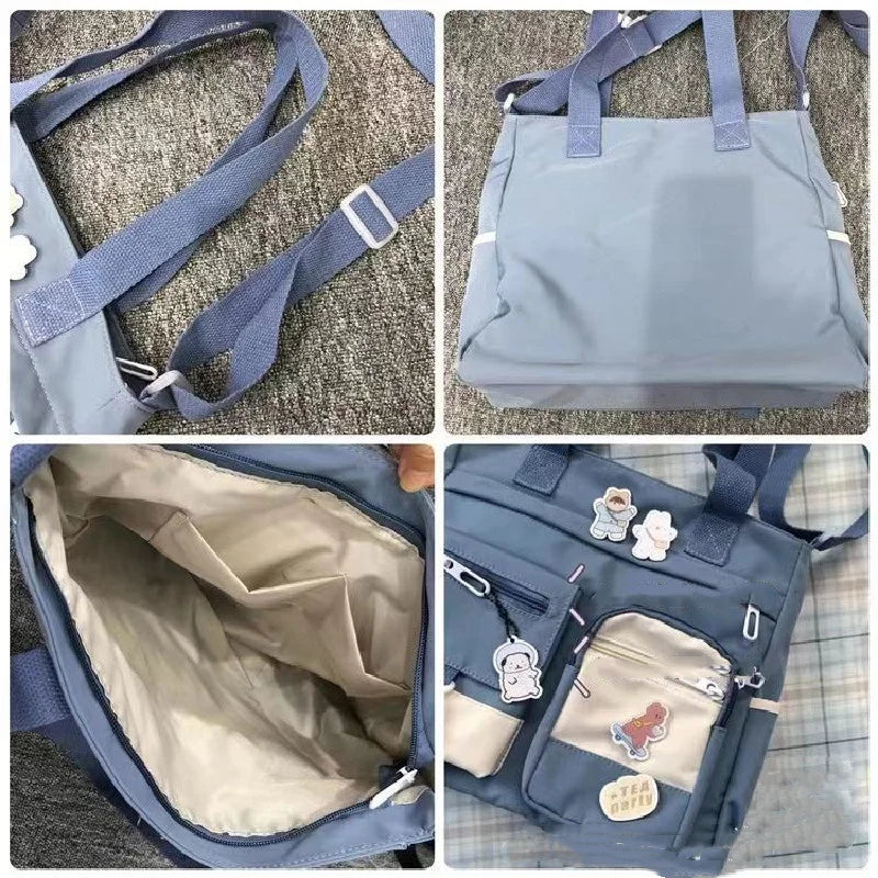 Waterproof Canvas Shoulder Tote