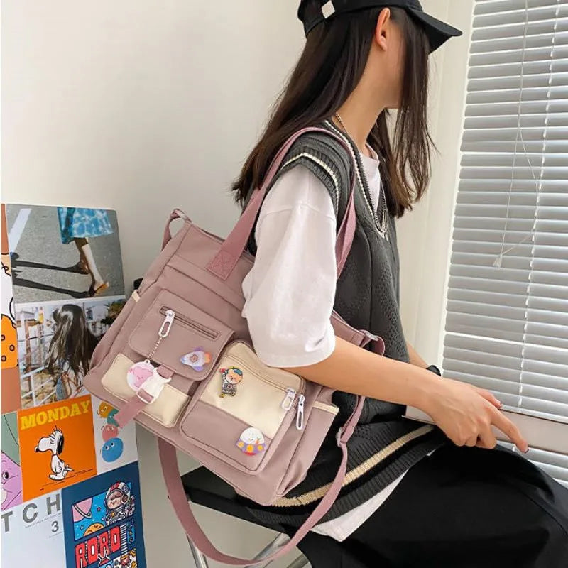 Waterproof Canvas Shoulder Tote