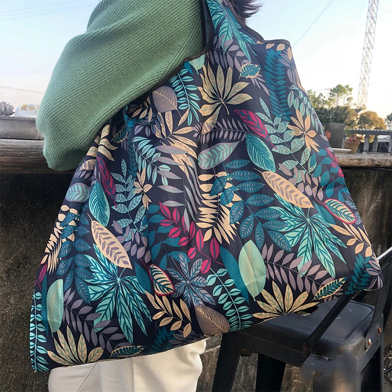 Foldable Waterproof Grocery Shoulder Bag