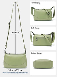 Soft Cowhide Double Zip Hobo