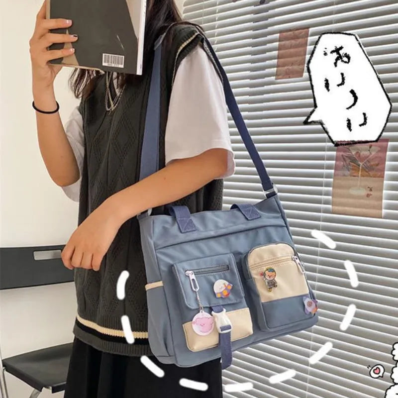 Waterproof Canvas Shoulder Tote