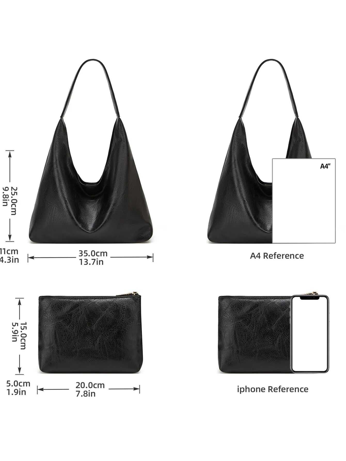 Minimalist Retro Shoulder Tote