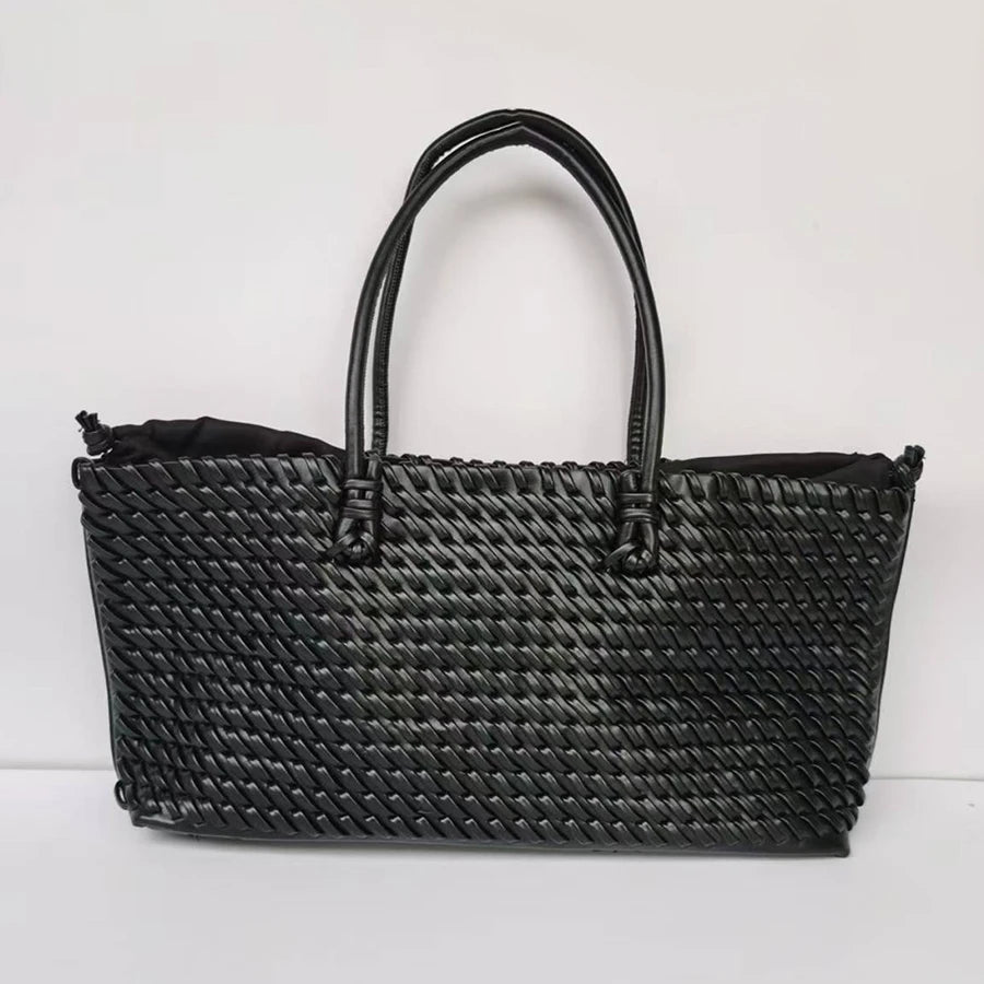 Oversized Woven Tote Bag