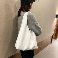 Casual Large Leather Hobo Bag