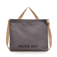 Washed Canvas Messenger Bag