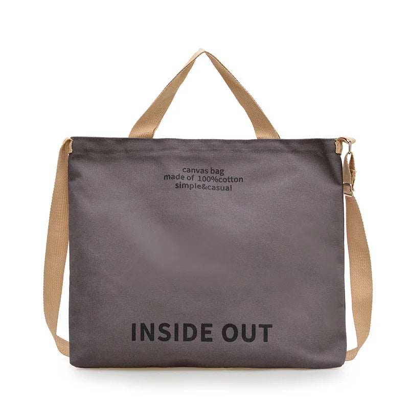 Washed Canvas Messenger Bag