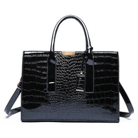 Croc Pattern Business Tote Bag
