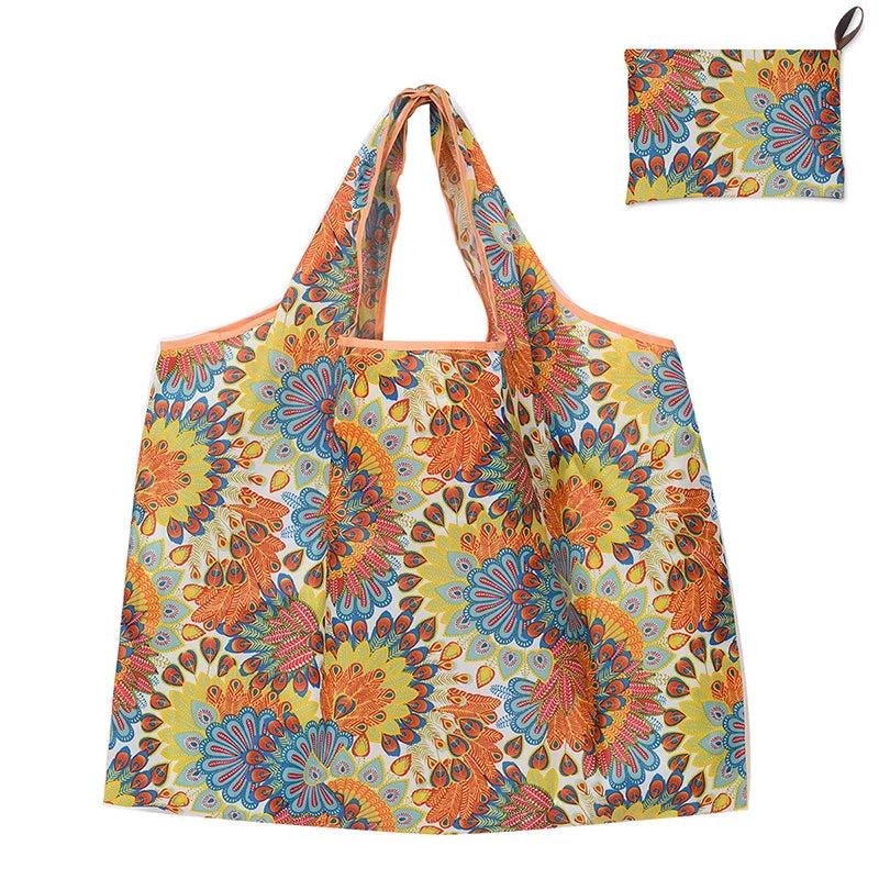 Foldable Reusable Travel Tote