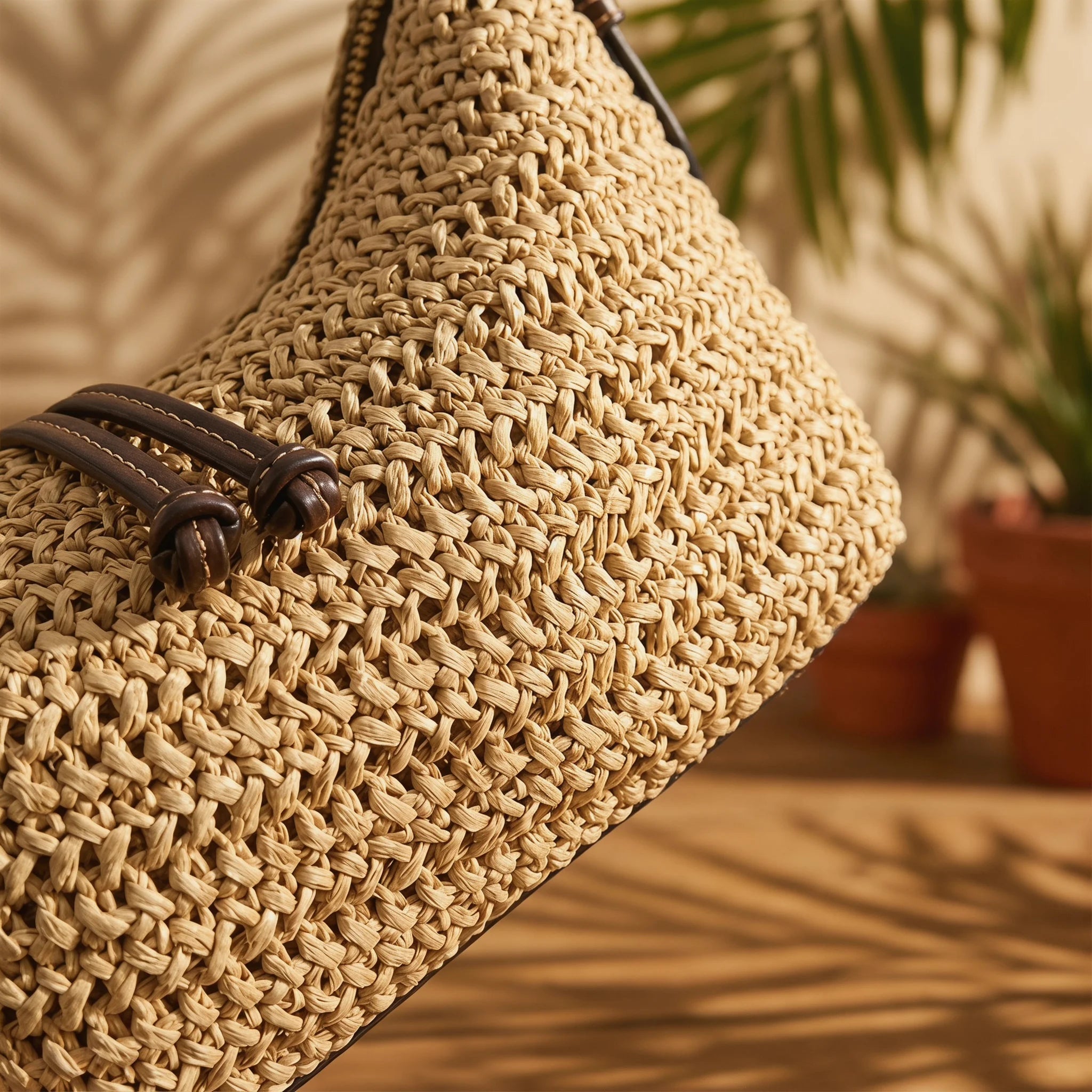 Woven Straw Summer Hobo Bag