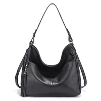 Elegant Tassel Soft Leather Hobo
