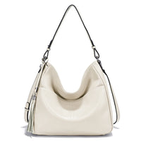 Elegant Tassel Soft Leather Hobo