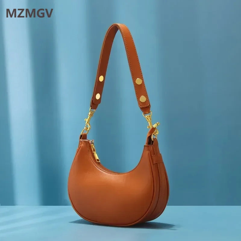 Soft Half Moon Underarm Bag