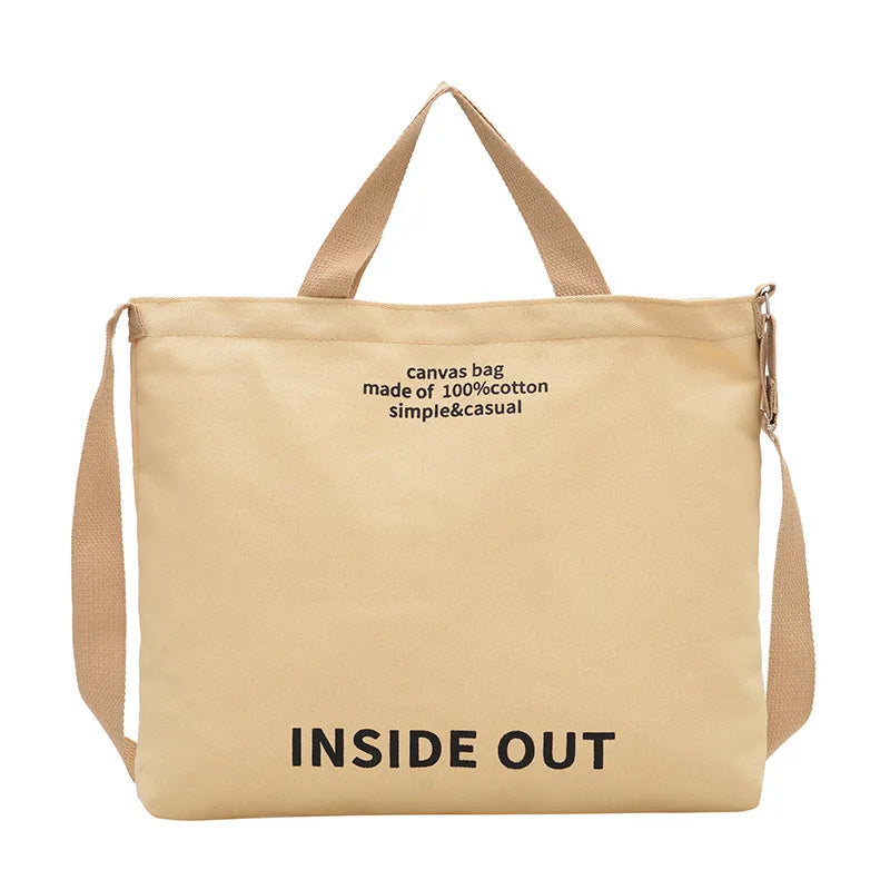 Washed Canvas Messenger Bag