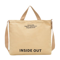 Washed Canvas Messenger Bag