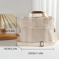 Casual Canvas Multi-Pocket Tote