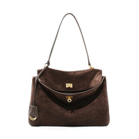 Suede Genuine Leather Tote Bag