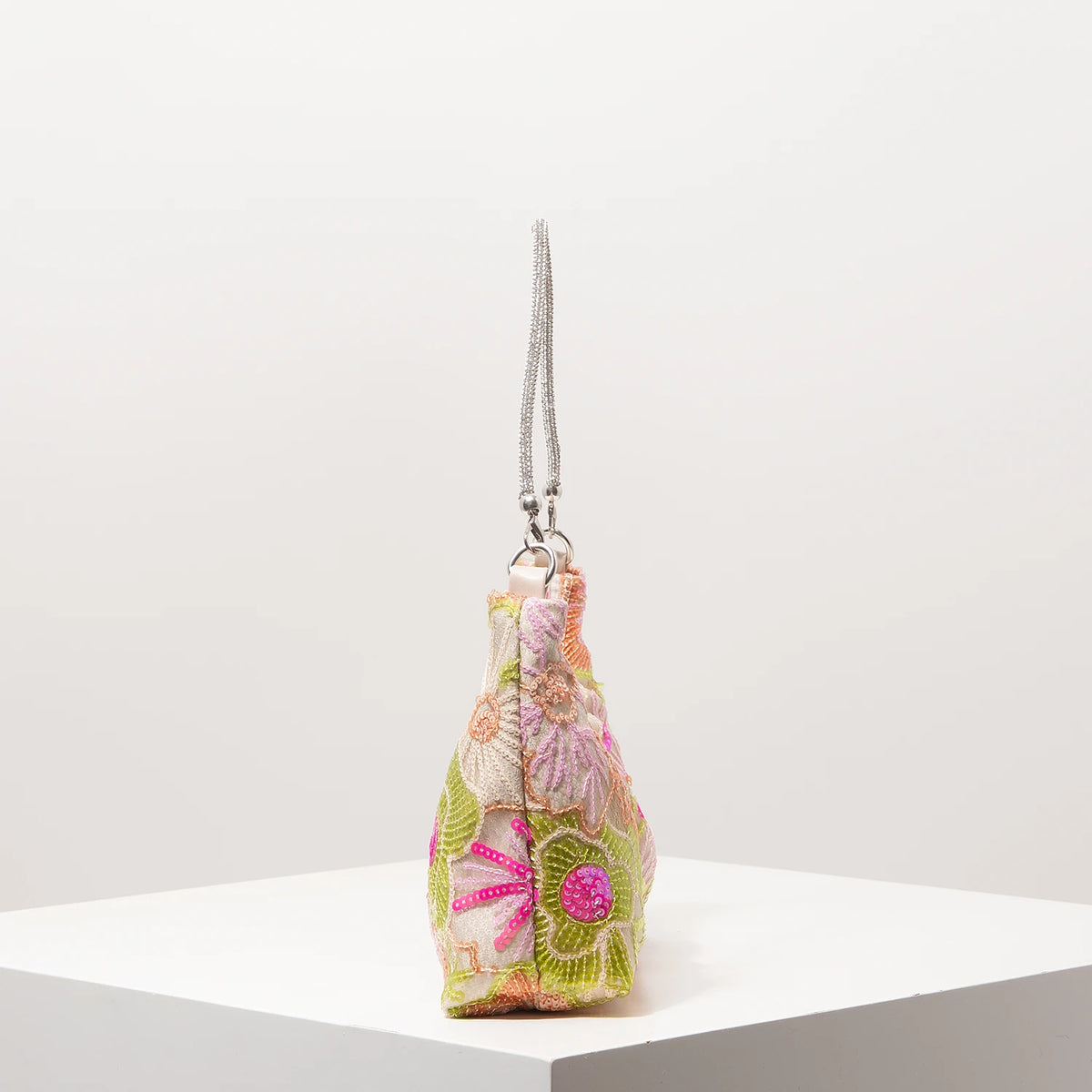 Floral Sequin Embroidered Evening Bag